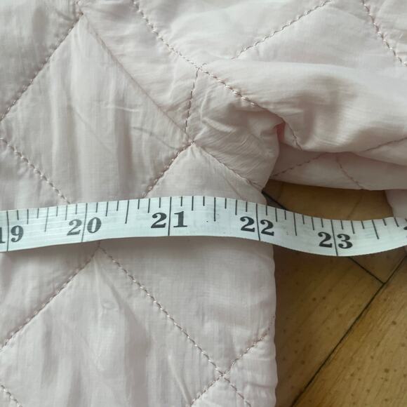 Free Assembly Women's Quilted‎ Cinched Waist Liner Jacket Mauve Chalk Size Med - Picture 16 of 16